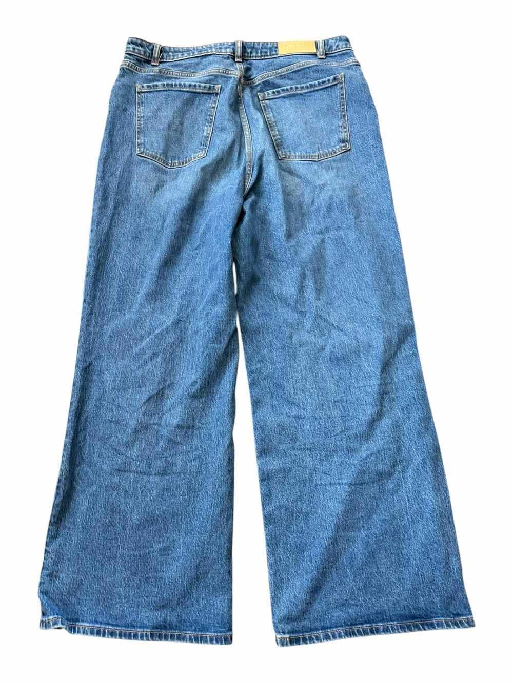 Victoria’s Secret Pink Wide Leg Jeans Women’s Size 18 High Rise Blue Denim - Picture 2 of 11